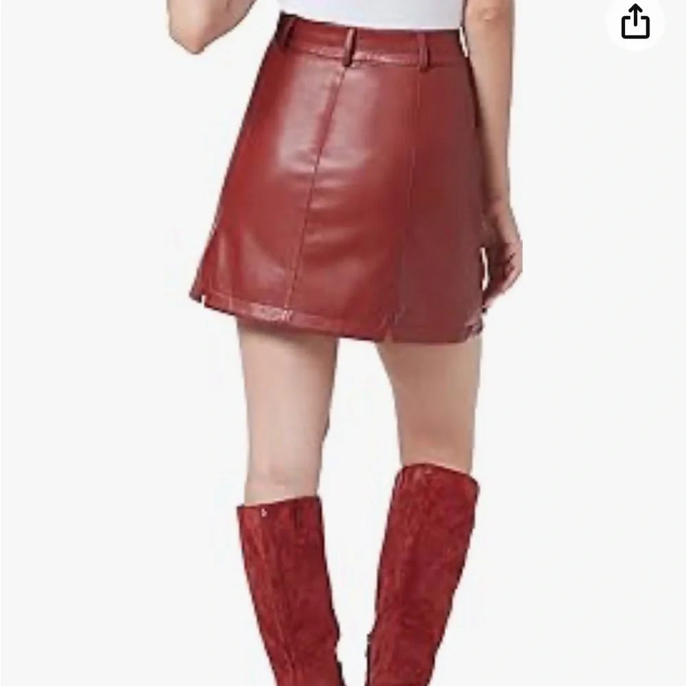 NWT!!  Sam Edelman faux leather skirt, size large - Picture 2 of 13
